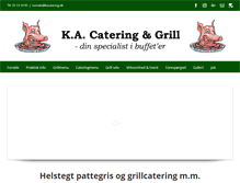 Tablet Screenshot of kacatering.dk